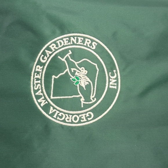 Y2k Georgia Master Gardener embroidered linned green LG coaches snap up jacket - Picture 2 of 5